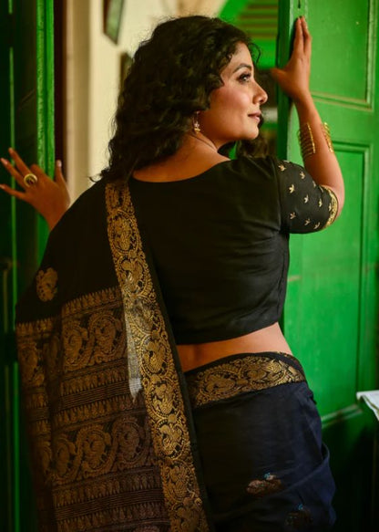 Black anarosh phool blouse