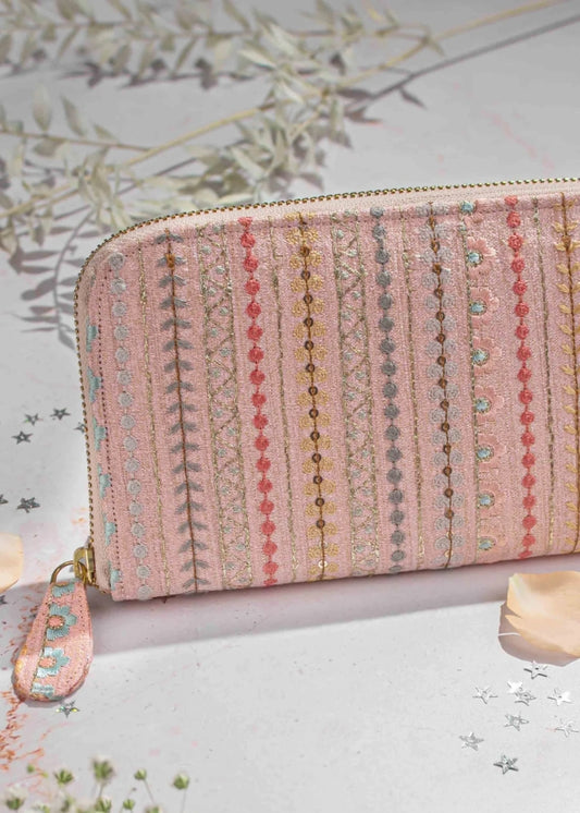 Linea Embroidered Wallet- AM ZW 1022 0002