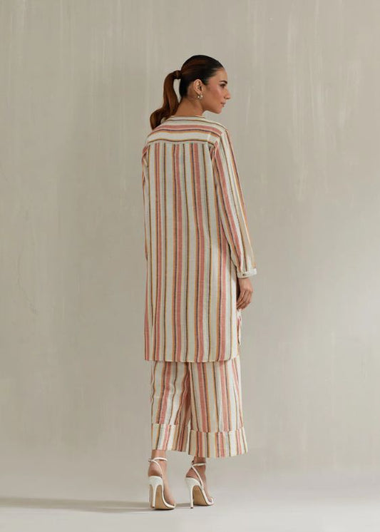 Orange Stripes with Embroidery SS 2323