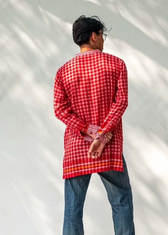 Classic Red Unisex Kurta