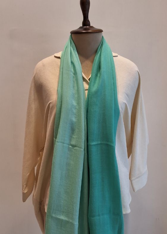 Green Shaded Cashmersilk Stole