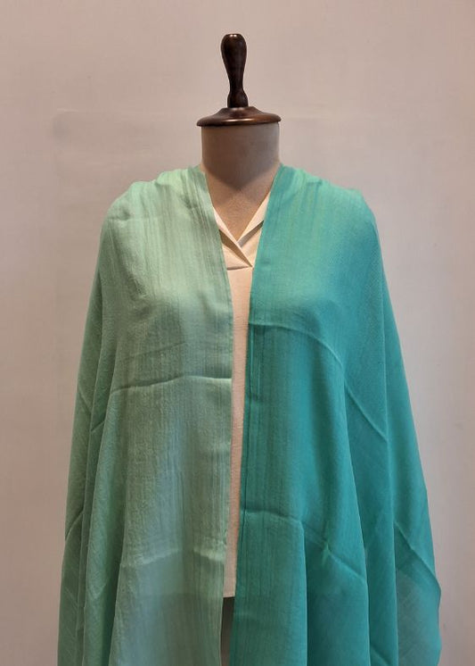 Green Shaded Cashmersilk Stole