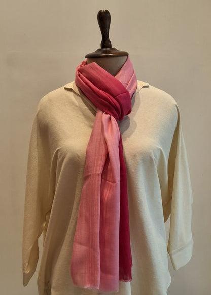 Pink Shaded Cashmersilk Stole