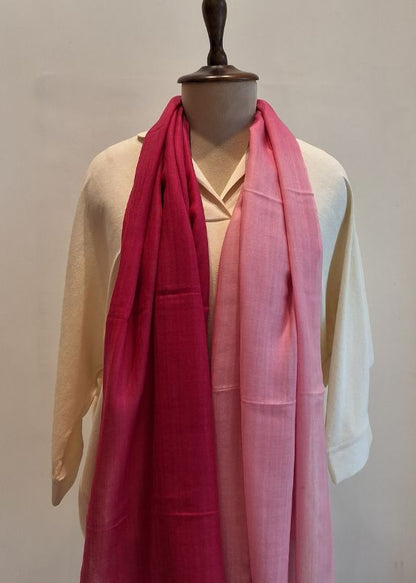 Pink Shaded Cashmersilk Stole