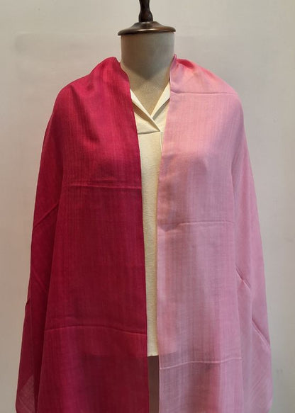 Pink Shaded Cashmersilk Stole