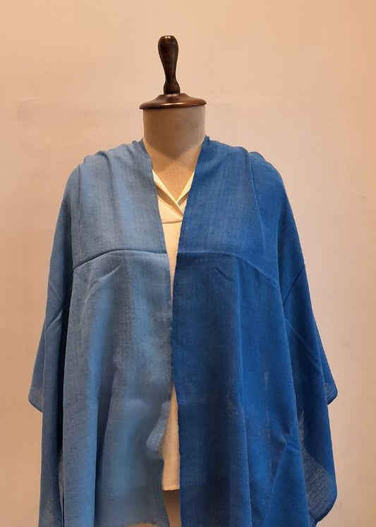 Blue shades Cashmersilk Stole