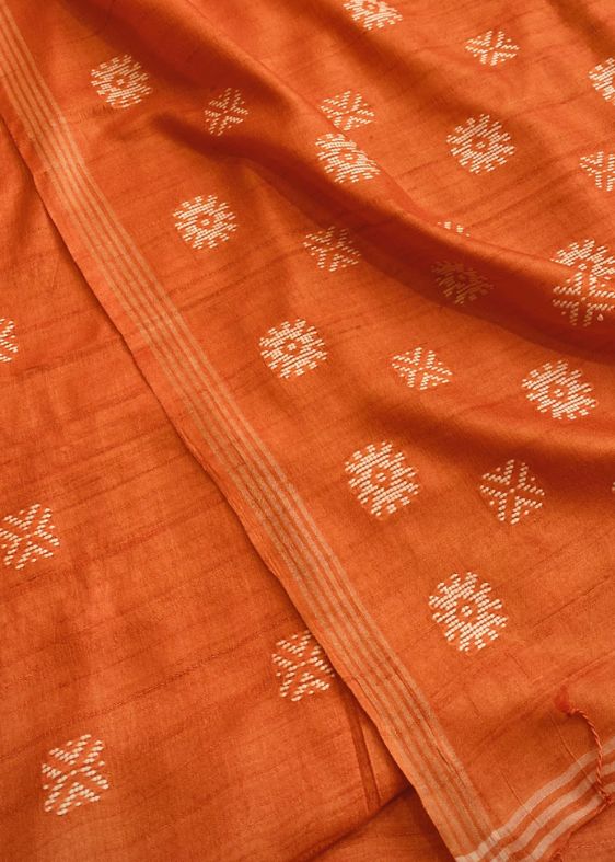 Unnayan Orange saree