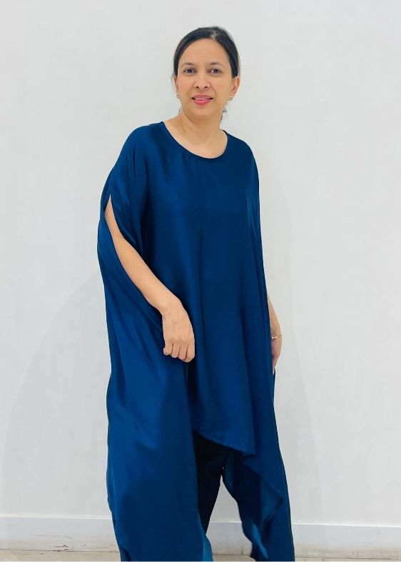 Blue modal kaftan