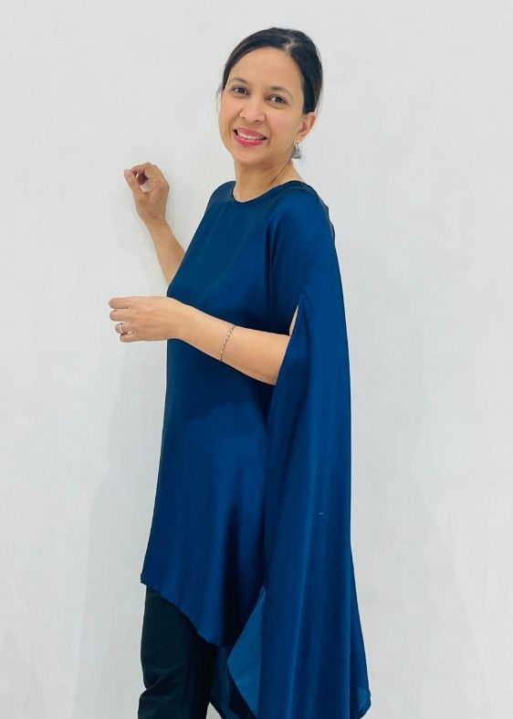 Blue modal kaftan