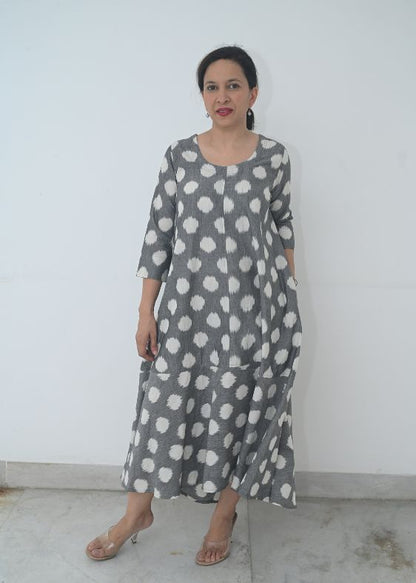 Grey Ikat dress