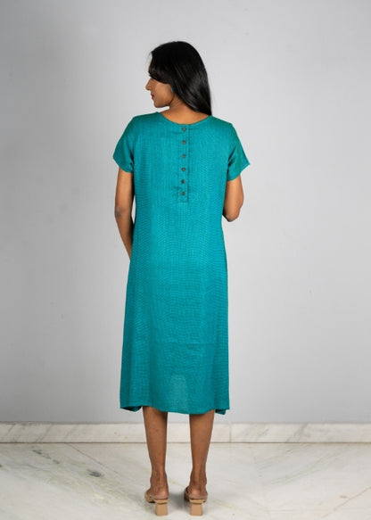 Green Cotton Dragon Fly Dress