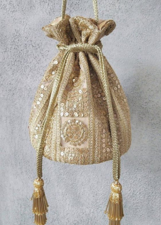 Bella gold potli bag