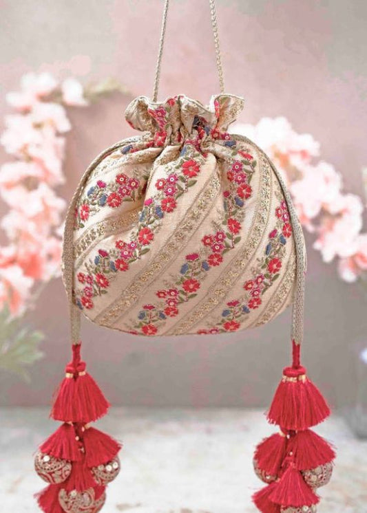 Resham potli embroidered bag